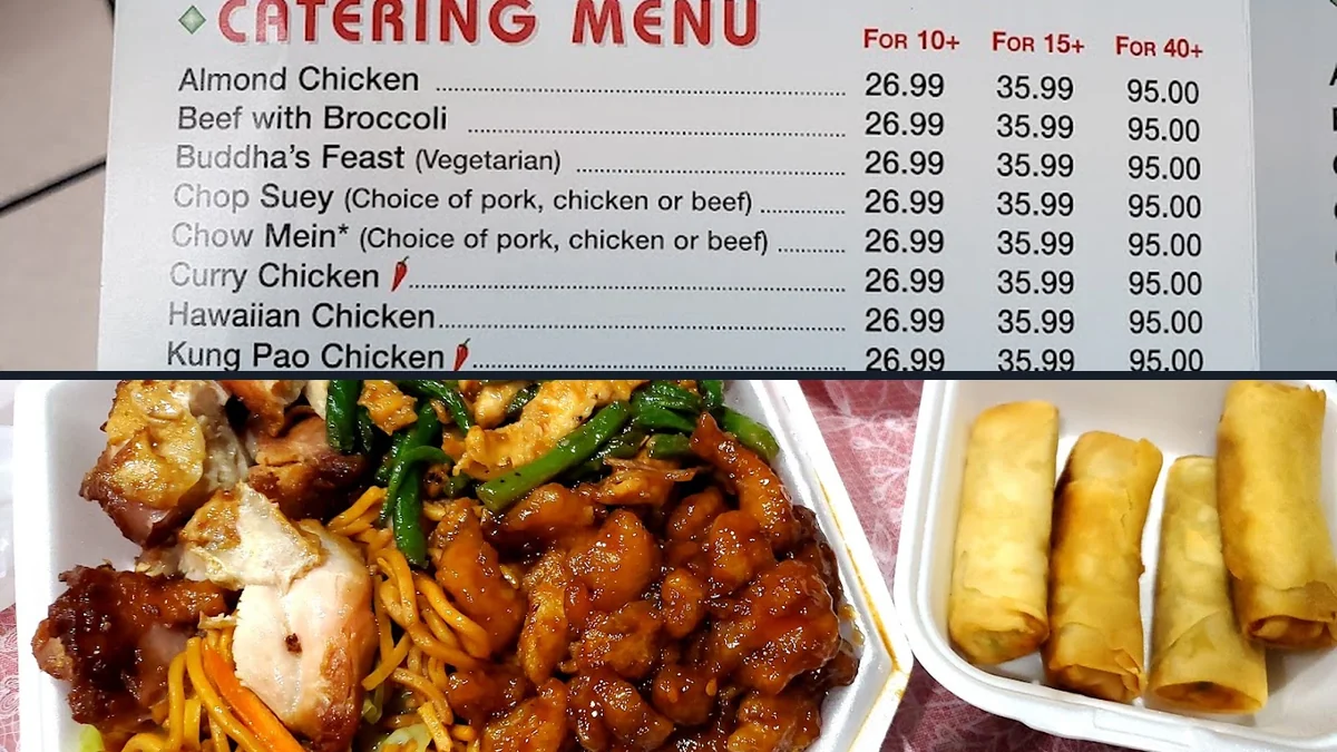 Strip mall restaurant space with cafeteria-style ordering.